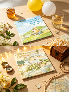 Tovaglioli Usa e Getta Vintage con Stampa <span class=keywords><strong>Winnie</strong></span> <span class=keywords><strong>Pooh</strong></span> e Piglet, Tovaglioli di Carta per Alimenti per Decorazioni Festa di Compleanno e Baby Shower - Product Image 1