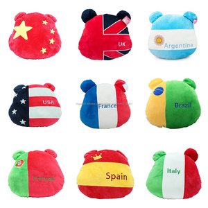 <span class=keywords><strong>3</strong></span> sets Bandera Nacional patrón diadema almohada cojín de peluche oso de peluche juguetes de peluche - Product Image 6