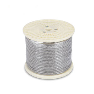 حبل من أسلاك الفولاذ المقاوم للصدأ رفيع ومخصص من أسلاك الفولاذ المطلي 7*7 معالجة الحبل - Product Image 1