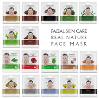 Vente en gros de 25ml de masque facial à l'huile de noix de coco feuille anti-âge hydratante pour nez cou vitamine C à base de plantes principalement acide salicylique