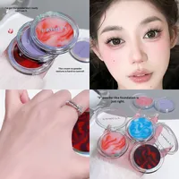 Famoty bedak krim tahan air tahan keringat, bedak Setting Makeup tidak lengket, bedak lembut kabut transparan bebas keringat, riasan bebas