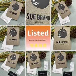 Nhà Sản Xuất Tùy Chỉnh Lõm Lồi Dập Nóng Cắt Quần Áo Thẻ Giấy Treo Thẻ Cho Trẻ Em Của Quần & Hàng May Mặc - Product Image 6