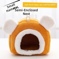 Nid d'hiver rembourré en coton pour hamster, oiseau, lapin, perroquet et écureuil - Produit pour animaux de compagnie mignon et chaud