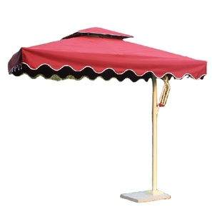 Parasol de jardin pour restaurant, mobilier de terrasse, design à bord festonné - Product Image 1