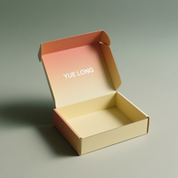Boîte d'emballage pliable en avion personnalisée boîte de papier ondulé boîte cadeau de stockage d'ongles de bijoux carton d'expédition logo imprimé