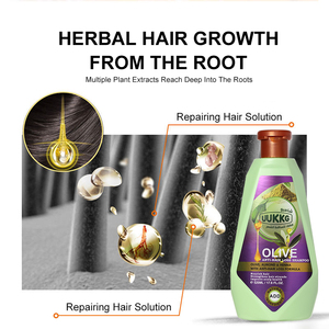 Shampooing UUKKG aux herbes, ail, argan, hibiscus et <span class=keywords><strong>olive</strong></span>, anti-chute, à l'huile d'arborvitae, nourrissant, rafraîchissant et régulateur de sébum pour les soins capillaires - Product Image 2