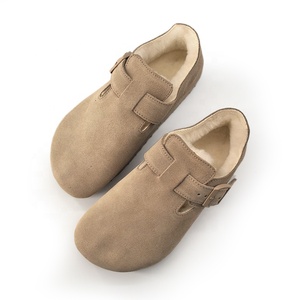 Zapatos de Estilo Bikens de Alta Calidad, Color Taupe, de Gamuza y Cuero, Antideslizantes, Transpirables, con Suela de Corcho y Goma, Unisex, para Jardín, Verano y Otoño - Product Image 1