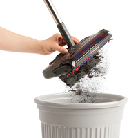 Brosse de sol sans fil 2026, 1 200 tr/min, avec lumière LED, système anti-poils pour poils d'animaux, tapis, carrelage, stratifié