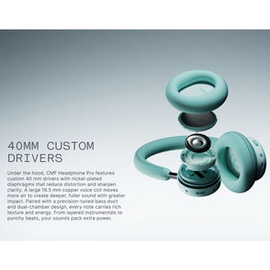 Original CMF Headphone Pro Wireless Headphone 3 ENC Mics Spatial Audio USB-C Fast Charge Replaceable Ear Cushions - Product Image 4