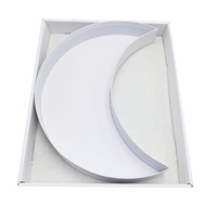 Boîte cadeau en carton rigide biodégradable avec laminage mat en forme de croissant de lune pour l'Aïd al-Fitr, emballage alimentaire