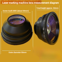 Lentille de mise au point de marquage laser à fibre 1064nm de haute qualité nouvelle pièce de machine de marquage de miroir de champ de condition