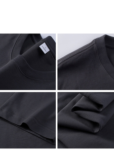 เสื้อยืดคอตตอน 100% 220GSM สำหรับผู้ชาย แบบเรียบ คุณภาพสูง ทรงหลวม รับผลิตเสื้อยืดพร้อมสกรีนโลโก้ตามสั่ง  รับออกแบบลายกราฟิกตามต้องการ - Product Image 4