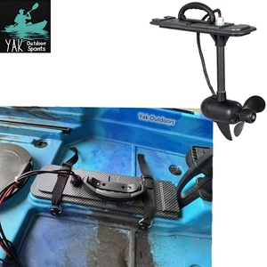 Moteur <span class=keywords><strong>électrique</strong></span> de pêche Yak Outdoors pour <span class=keywords><strong>kayak</strong></span> à <span class=keywords><strong>propulsion</strong></span> par aileron, 55 lbs de poussée, accessoire robuste pour sports nautiques en plein air - Product Image 1