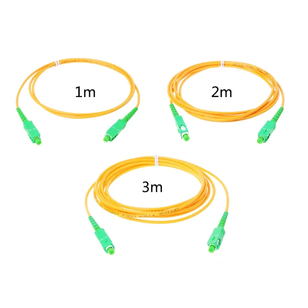 Yama kablosu Simplex 2.0mm 3.0mm tek modlu Fiber yama kablosu jumper 1m 2m 3m 5m 10m SC APC SC UPC SC