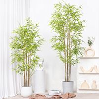 Grand Bambou Artificiel en Plastique en Pot, Plante d'Intérieur, Bonsaï de Sol, Écologique, pour Maison, Bureau, Hôtel, Mariage, Noël, Multiples Pièces