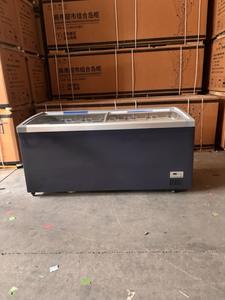 Réfrigérateur commercial pour viande et produits alimentaires, type îlot, avec portes coulissantes vitrées, pour supermarché - Product Image 6