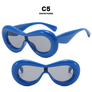 DL Gafas Venta al por mayor Ins Venta caliente Grueso Una pieza Labio Y2K Gafas de sol 2023 Mujeres Candy Hip Hop Gafas de sol inflables Lentes - Product Image 6
