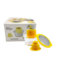 Batteuse à maïs manuelle multifonctionnelle Râpe à carottes en acier inoxydable Éplucheur et rabot Hachoir à fruits et légumes