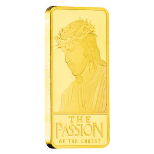 La passione del Cristo moneta commemorativa oro placcato Gesù scoperta croce metallo da collezione Bar UV stampato regalo - Product Image 5