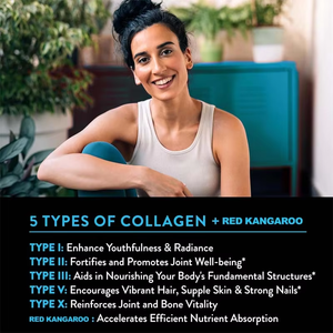 Kapsul peptida kolagen Marina/Bovine Premium dengan Biotin untuk kulit bersinar dan rambut sehat, Bebas Gluten - Product Image 5