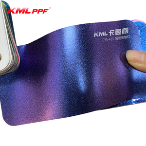 Vinilo Adhesivo para Automóviles Color Azul Camaleón Mate Morado, con Efecto Burbuja Libre - Product Image 3