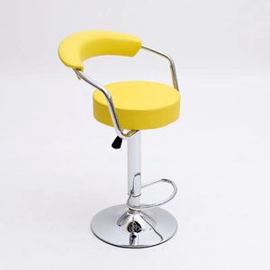 Ekintop <b>Bar</b> <b>Stool</b> Yellow 56x56x40cm Height <b>Adjustable</b> Swivel Chair For <b>Bar</b> Home Use - Product Image 1