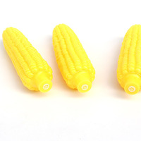 Jouet pour chien en vinyle sûr et non toxique résistant aux morsures nettoyage des dents jouet pour animaux de compagnie en forme de maïs grinçant à mâcher Durable