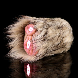 人造毛绒屁股男用自慰杯男用吸吮按摩滴送货自慰器口袋阴部性玩具 - Product Image 4