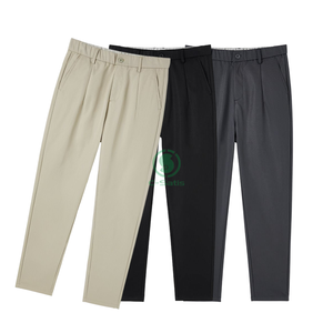 <span class=keywords><strong>Pantalon</strong></span> coupe droite pour homme, couleur unie, Simple, décontracté, <span class=keywords><strong>Chino</strong></span> - Product Image 1