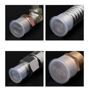 Tapa de plástico Pe con diámetro interior de 24mm para reparación de bomba de aceite, cubierta redonda negra para tubo - Product Image 4