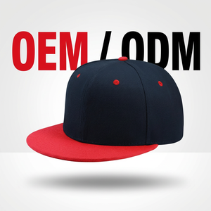 Casquette Snapback Bicolore de Haute Qualité <span class=keywords><strong>Bleu</strong></span> <span class=keywords><strong>Marine</strong></span> Rouge à Visière Plate 6 Panneaux, Casquette de Baseball Personnalisable avec Logo, Vierge, Style Hip Hop, Chapeau de Sport, Vente en Gros - Product Image 1