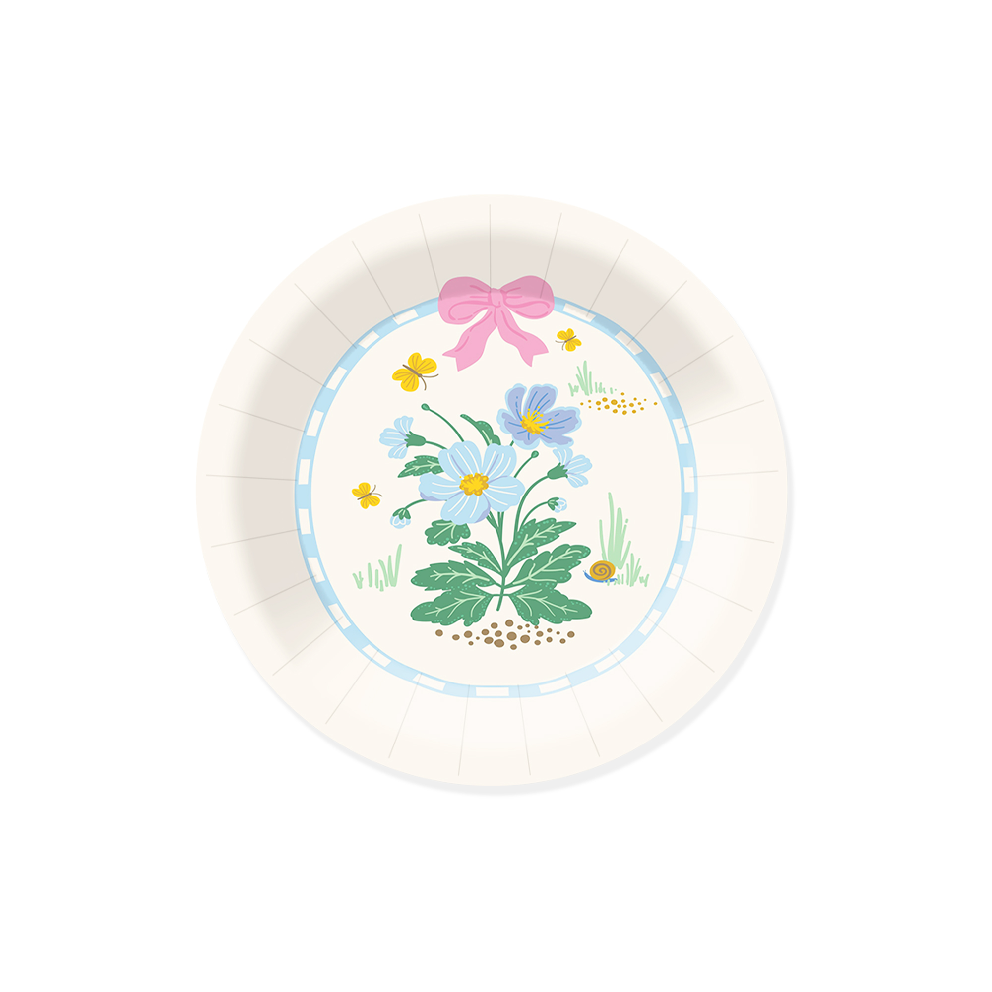 Plato de papel de 7 pulgadas * 8 unidades