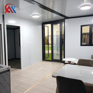 Лидер продаж: 20-футовый расширяемый контейнерный дом с двойными крыльями, устойчивый к коррозии, с прочным стальным каркасом, современный модульный апартамент для торговых центров - Product Image 3