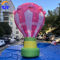 Décorations sur pied et suspendues pour centres commerciaux et expositions en plein air Modèles de montgolfières gonflables personnalisés