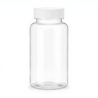 Conteneur vide en PET transparent pour compléments alimentaires, flacon en plastique pour pilules, capsules, comprimés