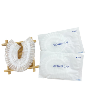 customized logo hot selling waterproof recycled transparent disposable shower cap for hotel