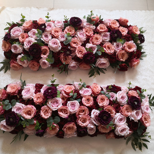 Rbeifeng — fleurs artificielles personnalisées, décorations de <span class=keywords><strong>mariage</strong></span>, <span class=keywords><strong>bordeaux</strong></span> - Product Image 1