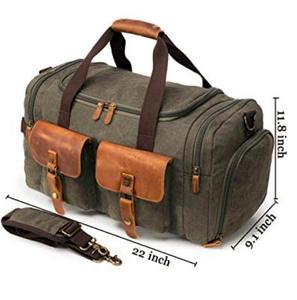 Waterproof <strong>Duffle</strong> <strong>Bag</strong> Canvas Travel <strong>Bags</strong> Luggage Weekender <strong>Bag</strong> for Men - Product Image 3