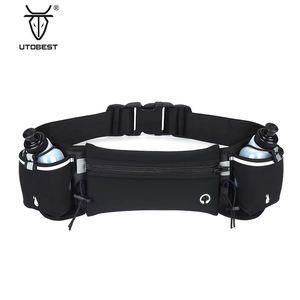 Cangurera Riñonera Deportiva de Neopreno para Correr con Logo Personalizado, Soporte para Botellas de Agua, Bolsa Impermeable para Senderismo al Aire Libre, Cinturón con Dos Botellas de 170ml - Product Image 4
