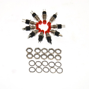 <b>Push</b> <b>Button</b> <b>Switch</b> 7mm 2Pin Self-Locking Non-Illuminated Round Head 1NO IP40 For General Use - Product Image 5