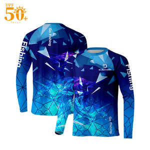 Mới Nhất Thiết Kế 2024 Chất Lượng Cao Giá Rẻ Thăng Hoa Áo Sơ Mi Upf50 + Trọng Lượng Nhẹ Cá Mặc Biểu Tượng Tùy Chỉnh Dài Tay Áo Người Đàn Ông Của T Áo Sơ Mi - Product Image 5