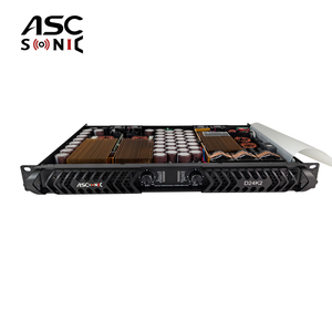Amplificateur PA Ascsonic D24K2 à deux canaux, 12600 Watts, 1U, classe <span class=keywords><strong>D</strong></span>, construction métallique, AC 110-240V, <span class=keywords><strong>facteur</strong></span> de <span class=keywords><strong>amortissement</strong></span> 5000 - Product Image 2