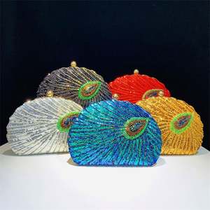 Glitzernde Sonnenblumen-Handtaschen Kristall-Clutch Blumen-Braut-Abendtasche Damen Bling Diamant Strass Kettentasche - Product Image 5