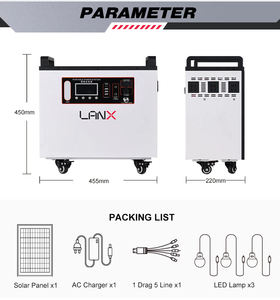 Design moderne Système d'énergie solaire hors réseau Fer LiFePO4 2200W 3000W Système de stockage d'énergie Centrale solaire extérieure - Product Image 4