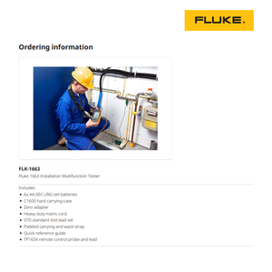 Probador de Instalaciones Multifunción 1663 con Medición de Aislamiento, Continuidad, Bucle, RCD, PEFC, PSC, III 500V - Product Image 4