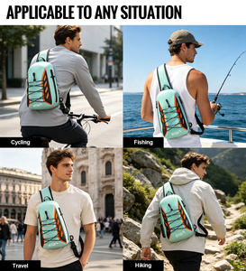 Sac à dos bandoulière imperméable léger pour la randonnée, la marche, le vélo et les voyages - Product Image 6