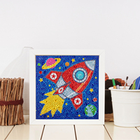 Vente en gros d'usine, peinture au diamant 5D pour enfants, cadre de peinture au diamant, kit de peinture au diamant animal