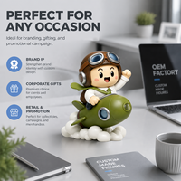 Figura de Acción de PVC Meiyantoys ODM, Diseño Personalizado, Figura de Piloto Adorable, Figuras de PVC Personalizadas en Múltiples Colores para Mascotas de Marca IP
