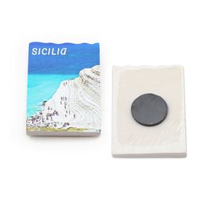 Custom Solid Personalised Souvenir 3D Poly Sicilia Resin <b>Fridge</b> Magnet - Product Image 1
