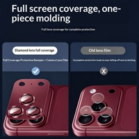 Film protecteur d'objectif d'appareil photo pour téléphone en métal mat intégré ultra-clair anti-reflet 9H AR+AF pour iPhone 18 Pro Max